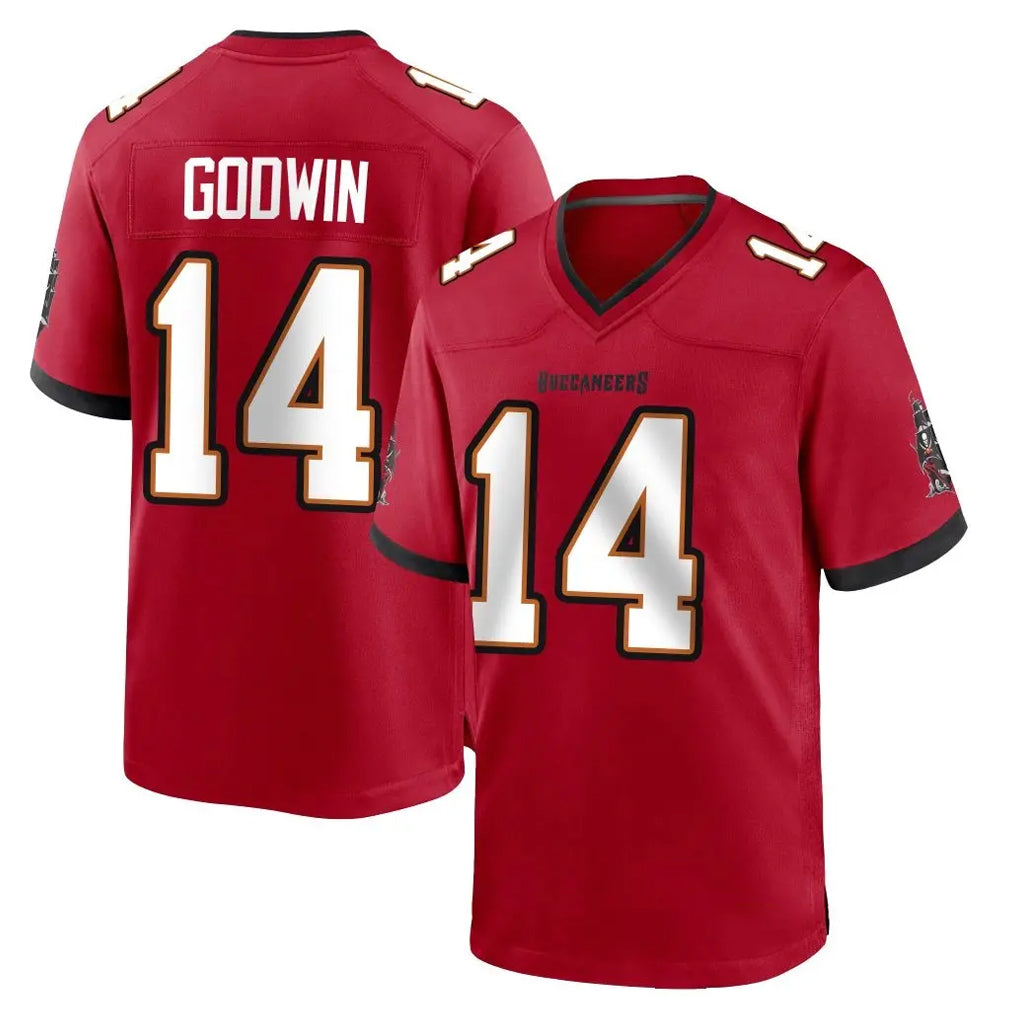 TB.Buccaneers #14 Chris Godwin Jr. Player Red Home Game BALCE Stitched Jerseys