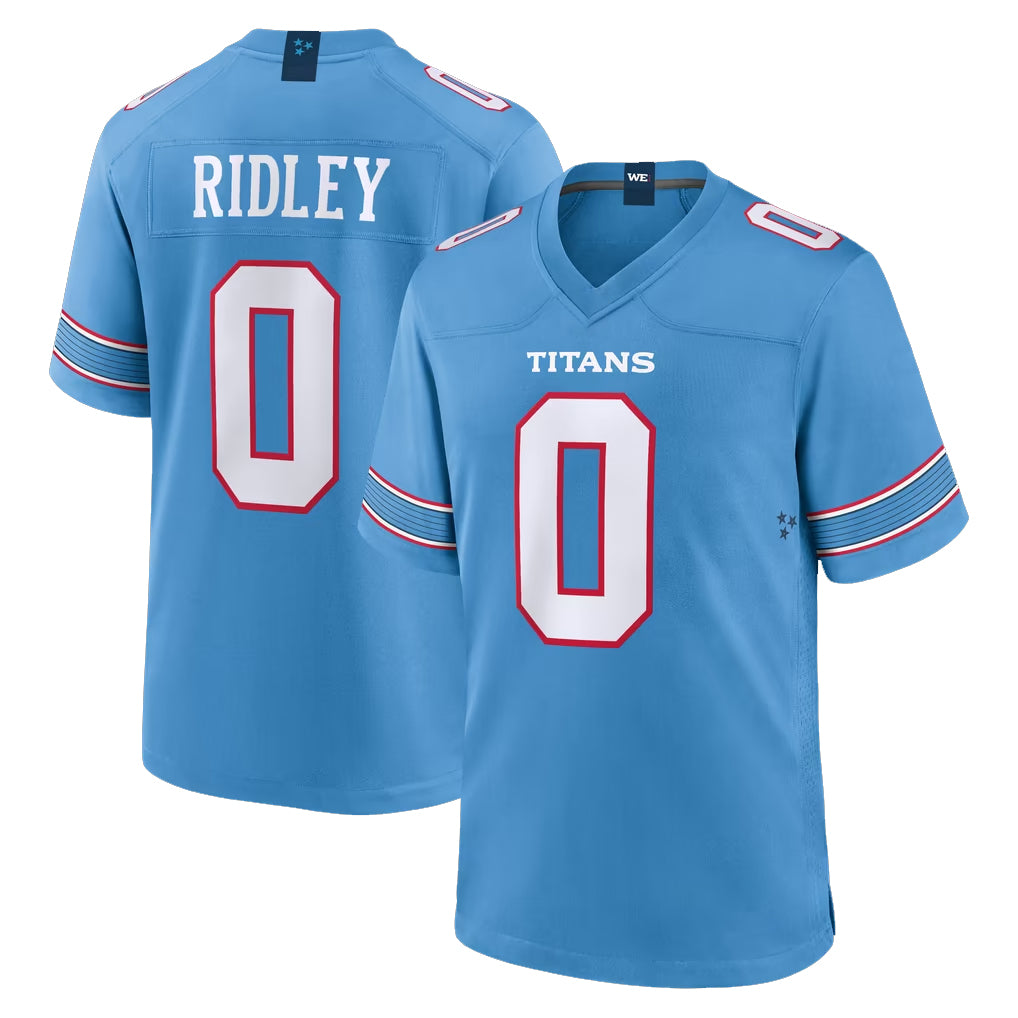 T.Titans #0 Calvin Ridley Player Light Blue 2026 Game Home BALCE Stitched Jerseys