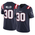 NE.Patriots #30 Jam Miller Player Navy Limited Vapor F.U.S.E. Home Game BALCE Stitched Jerseys