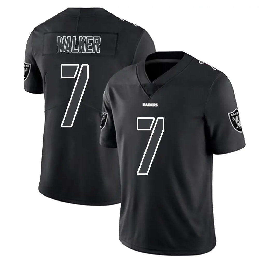 LV.Raiders #7 Quay Walker Player Black Limited Black Impact Home Game BALCE Stitched Jerseys