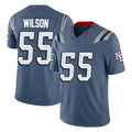 NE.Patriots #55 Jared Wilson Player Blue Limited Rivalries Collection Home Game BALCE Stitched Jerseys
