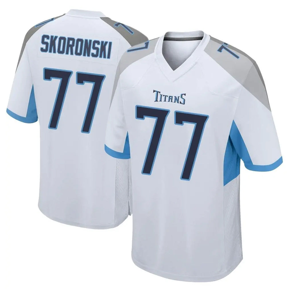 T.Titans #77 Peter Skoronski Player White Home Game BALCE Stitched Jerseys