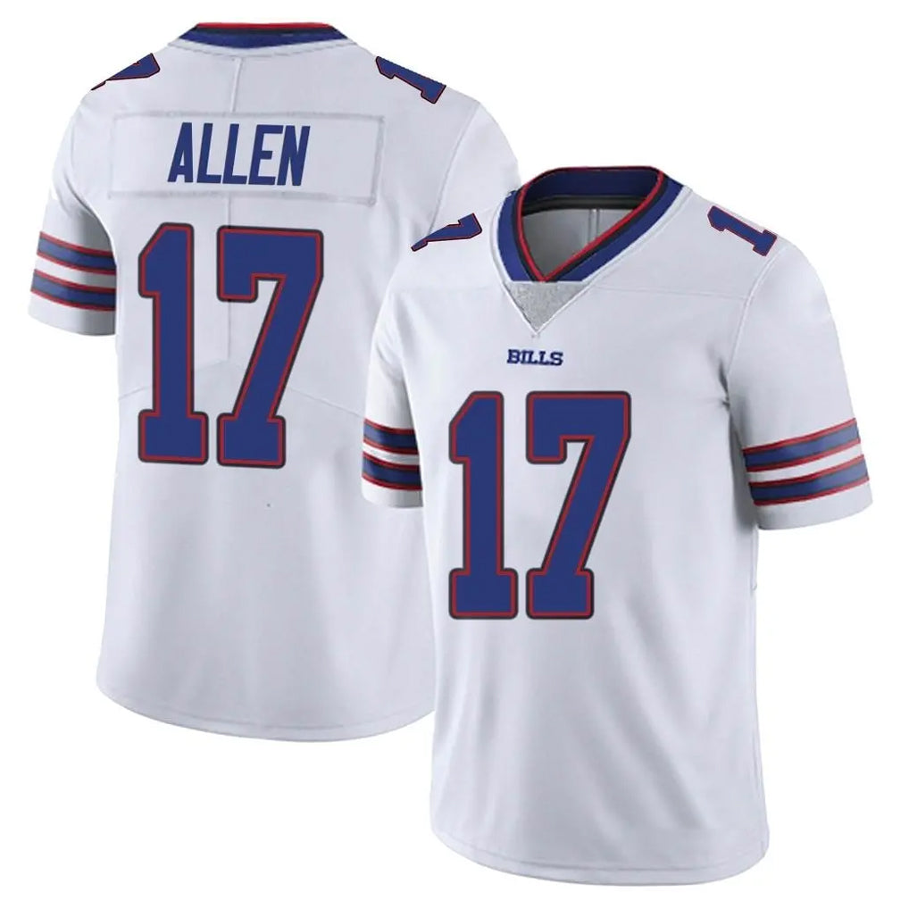 B.Bills #17 Josh Allen Player White Vapor Untouchable Limited BALCE Stitched Jerseys
