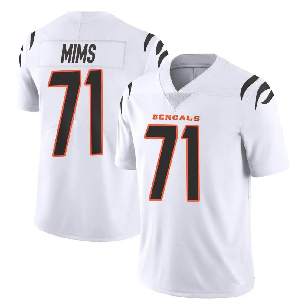 C.Bengals #71 Amarius Mims Player White Vapor Untouchable Limited Home Game BALCE Stitched Jerseys