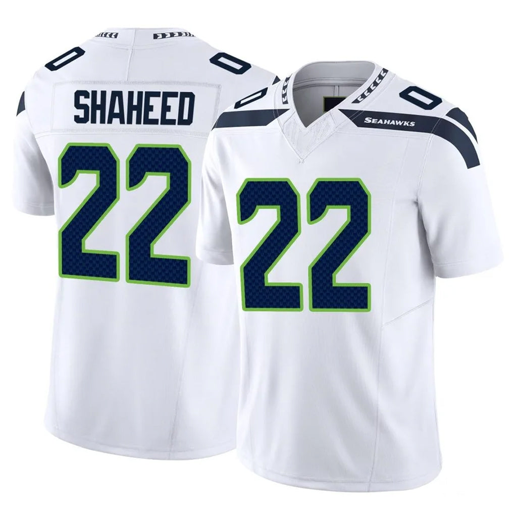 S.Seahawks #22 Rashid Shaheed Player White Limited Vapor F.U.S.E. Home Game BALCE Stitched Jerseys