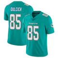 M.Dolphins #85 Greg Dulcich Player Aqua Limited Vapor Untouchable Home Game BALCE Stitched Jerseys