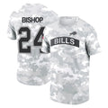 B.Bills #24 Cole Bishop Player Arctic Camo Salute to Service T-Shirt Hoodies BALCE Stitched Jerseys