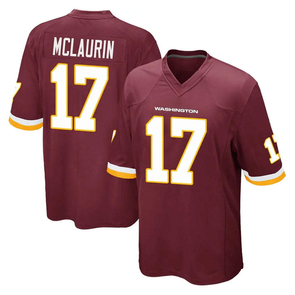 W.Commanders #17 Terry Mclaurin Player Burgundy Team Color Home Game BALCE Stitched Jerseys