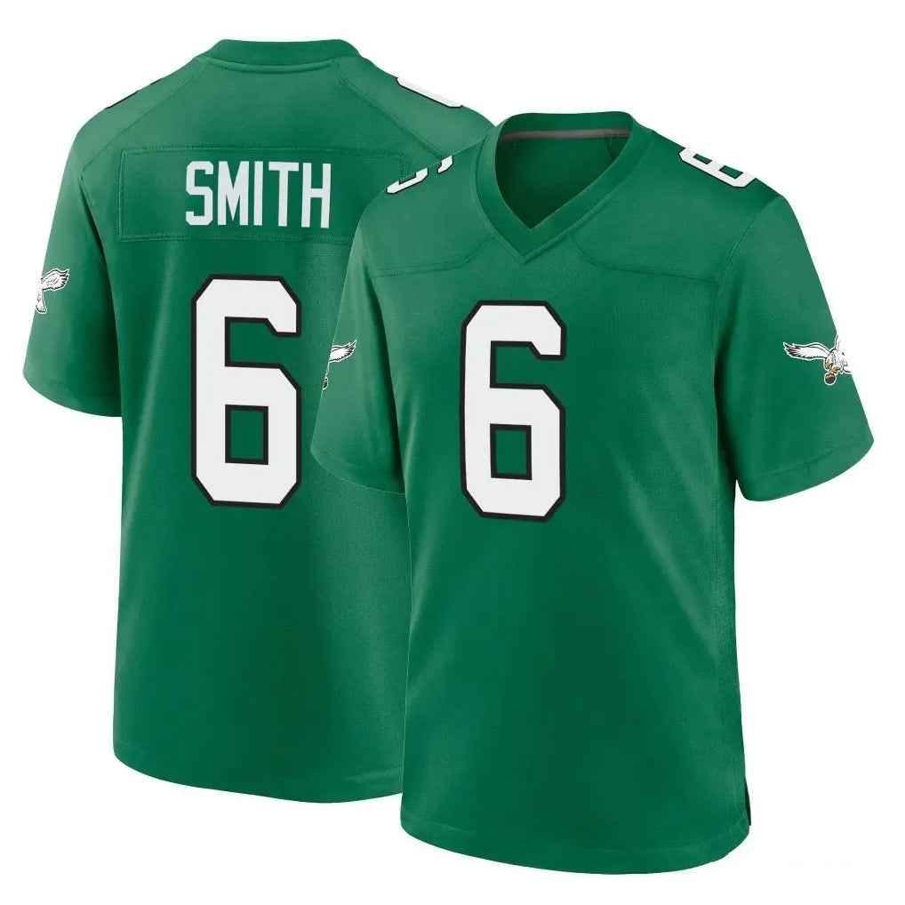P.Eagles #6 DeVonta Smith Player Green Kelly Alternate Home Game BALCE Stitched Jerseys