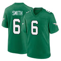 P.Eagles #6 DeVonta Smith Player Green Kelly Alternate Home Game BALCE Stitched Jerseys