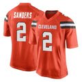 C.Browns #2 Shedeur Sanders Player Orange Home Game BALCE Stitched Jerseys