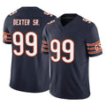 C.Bears #99 Gervon Dexter Sr. Player Navy Vapor F.U.S.E. Limited Home Game BALCE Stitched Jerseys