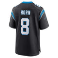 C.Panthers #8 Jaycee Horn Player Black Home Game BALCE Stitched Jerseys