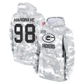 GB.Packers #98 Javon Hargrave Player Arctic Camo Salute to Service Hoodies Limited Game BALCE Stitched Jerseys