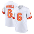 TB.Buccaneers #6 Baker Mayfield Player White '76 Home Game BALCE Stitched Jerseys