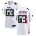 A.Falcons #63 Chris Lindstrom Player White Home Game BALCE Stitched Jerseys