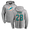 M.Dolphins #28 De'Von Achane Player Gray LOGO Pullover Hoodies Limited BALCE Stitched Jerseys