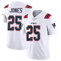 NE.Patriots #25 Marcus Jones Player White Vapor Untouchable Home Game BALCE Stitched Jerseys