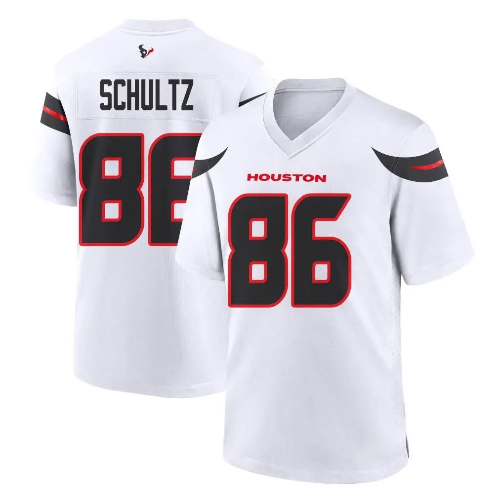 H.Texans #86 Dalton Schultz Player White Home Game BALCE Stitched Jerseys