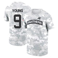 C.Panthers #9 Bryce Young Player Arctic Camo Salute to Service T-Shirt Hoodies BALCE Stitched Jerseys