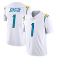 LA.Chargers #1 Quentin Johnston Player White Limited Vapor Untouchable Home Game BALCE Stitched Jerseys