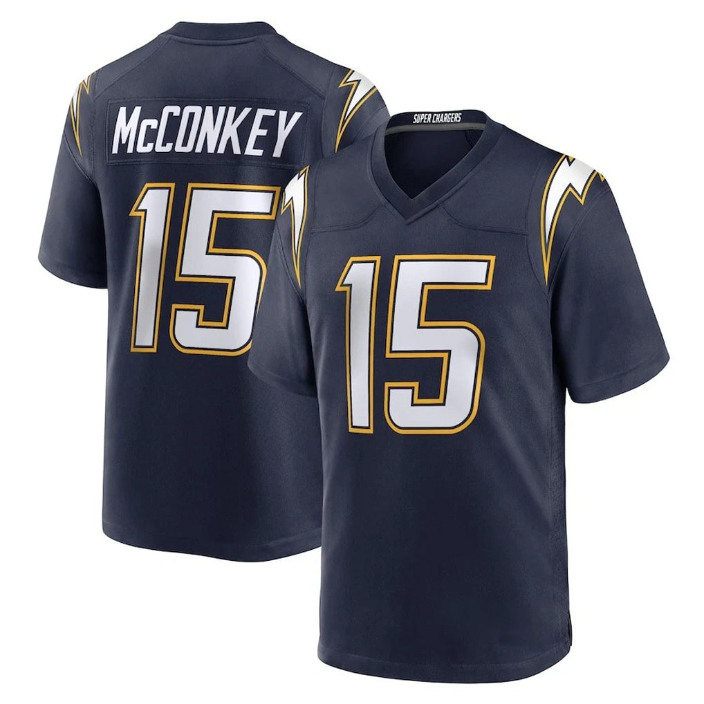 LA.Chargers #15 Ladd McConkey Player Navy Alternate Home Game BALCE Stitched Jerseys