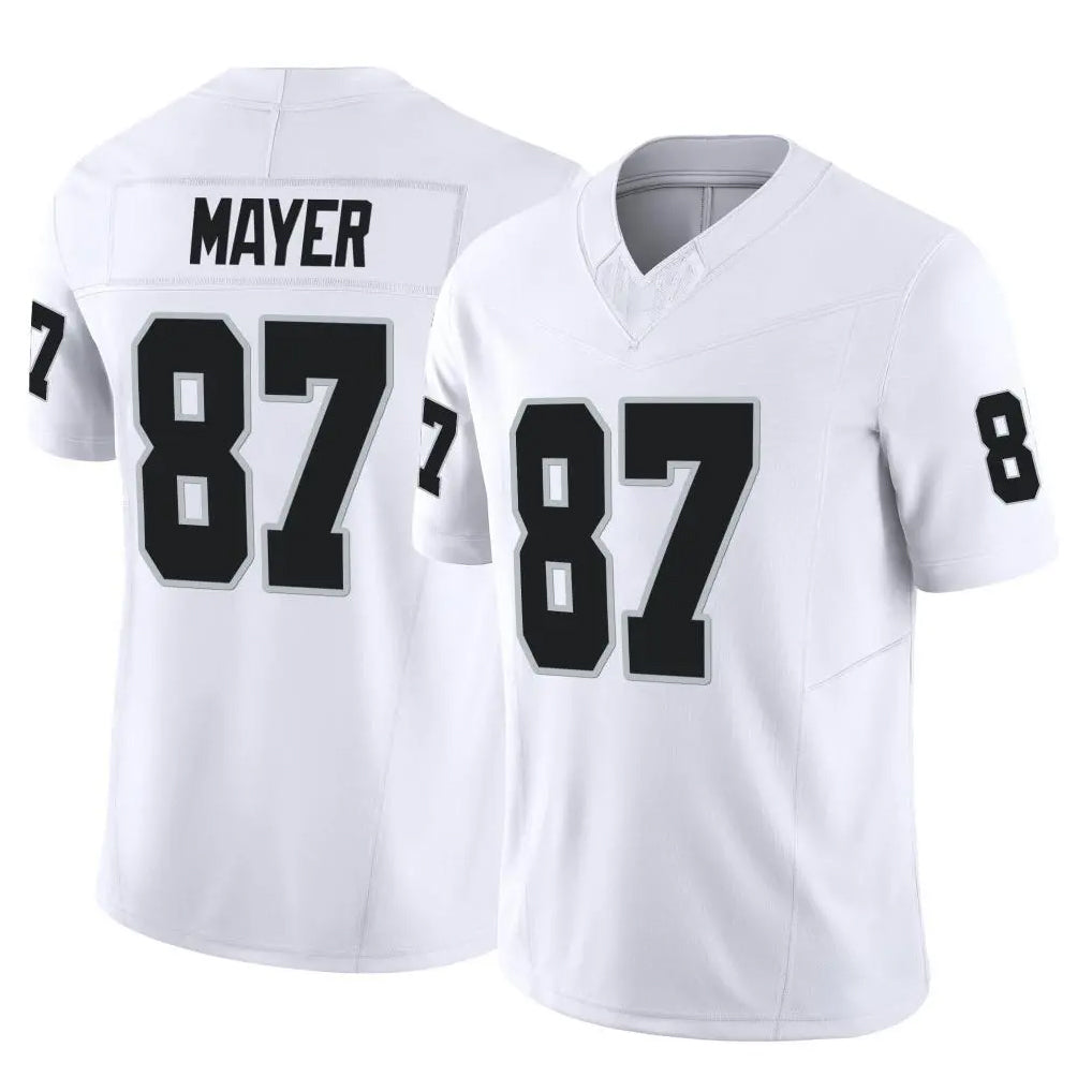 LV.Raiders #87 Michael Mayer Player White Limited Vapor F.U.S.E. Home Game BALCE Stitched Jerseys