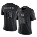 C.Bears #10 Luther Burden III Player Black REFLECTIVE Limited Game BALCE Stitched Jerseys