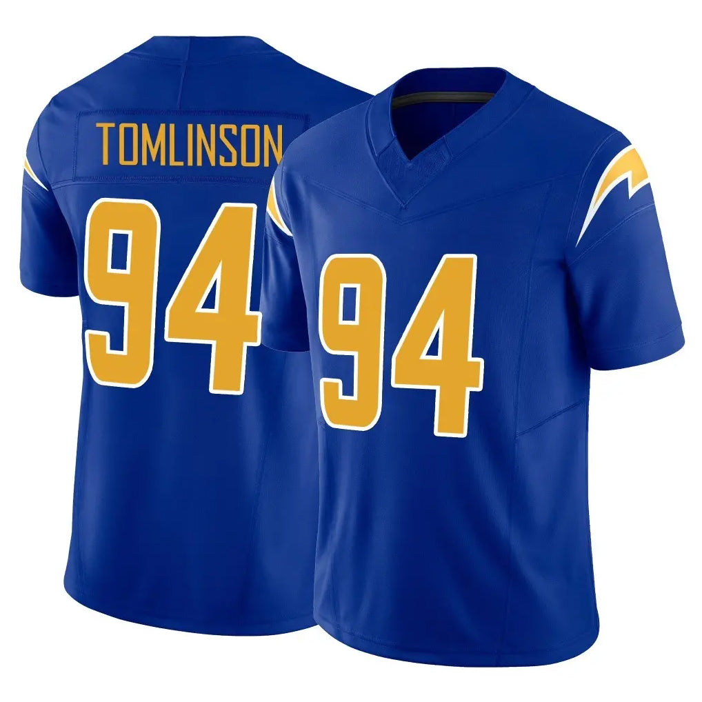 LA.Chargers #94 Dalvin Tomlinson Player Royal Limited Vapor F.U.S.E. Home Game BALCE Stitched Jerseys