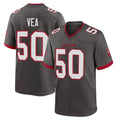 TB.Buccaneers #50 Vita Vea Player Pewter Alternate Home Game BALCE Stitched Jerseys