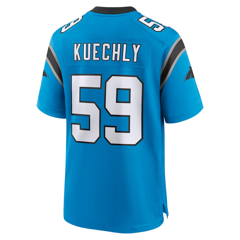 C.Panthers #59 Luke Kuechly Player Blue Home Game BALCE Stitched Jerseys