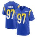 LA.Rams #97 Poona Ford Player Royal Home Game BALCE Stitched Jerseys