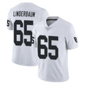 LV.Raiders #65 Tyler Linderbaum Player White Limited Vapor Untouchable Home Game BALCE Stitched Jerseys