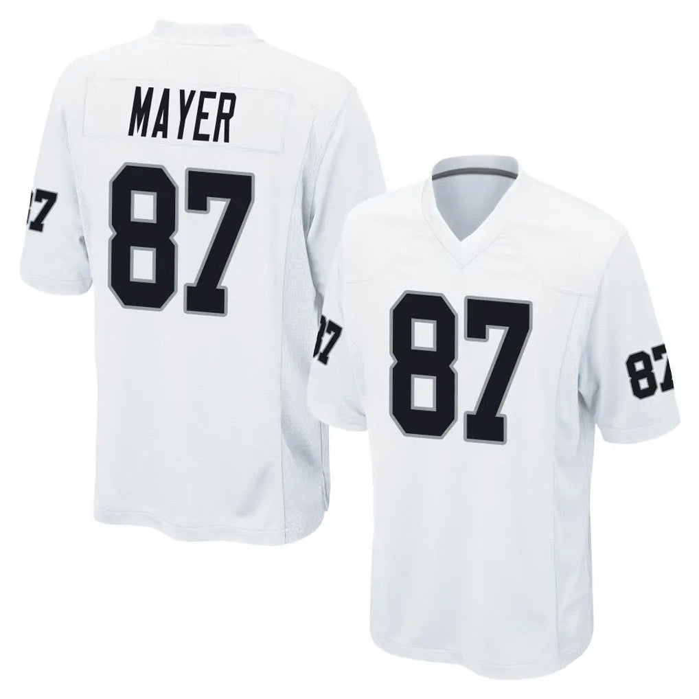 LV.Raiders #87 Michael Mayer Player White Home Game BALCE Stitched Jerseys