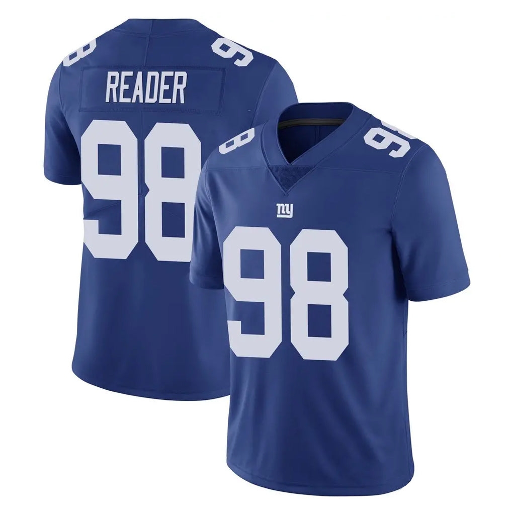 NY.Giants #98 DJ Reader Player Royal Limited Vapor Untouchable Home Game BALCE Stitched Jerseys