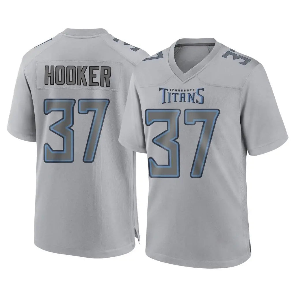 T.Titans #37 Amani Hooker Player Gray Atmosphere Fashion Home Game BALCE Stitched Jerseys