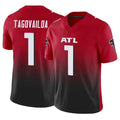 A.Falcons #1 Tua Tagovailoa Player Red Vapor F.U.S.E. Limited Home Game BALCE Stitched Jerseys