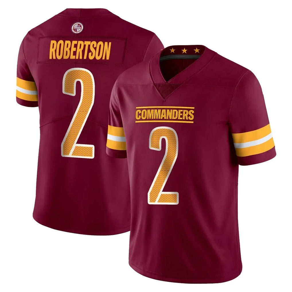 W.Commanders #2 Amik Robertson Player Burgundy Limited Vapor Home Game BALCE Stitched Jerseys