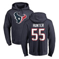 H.Texans #55 Danielle Hunter Player Navy Pro Line Pullover Hoodie Limited Game BALCE Stitched Jerseys