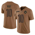W.Commanders #10 Tress Way Player Brown Limited Salute To Service Home Game BALCE Stitched Jerseys