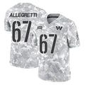 W.Commanders #67 Nick Allegretti Player Arctic Camo Limited Salute To Service Home Game BALCE Stitched Jerseys