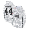 C.Browns #44 Harold Fannin Jr. Player Arctic Camo Salute to Service Hoodies Limited Game BALCE Stitched Jerseys