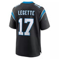 C.Panthers #17 Xavier Legette Player Black Home Game BALCE Stitched Jerseys