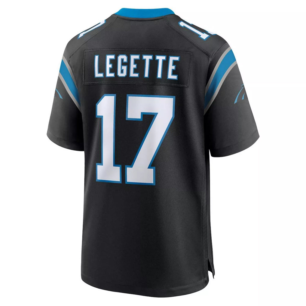 C.Panthers #17 Xavier Legette Player Black Home Game BALCE Stitched Jerseys