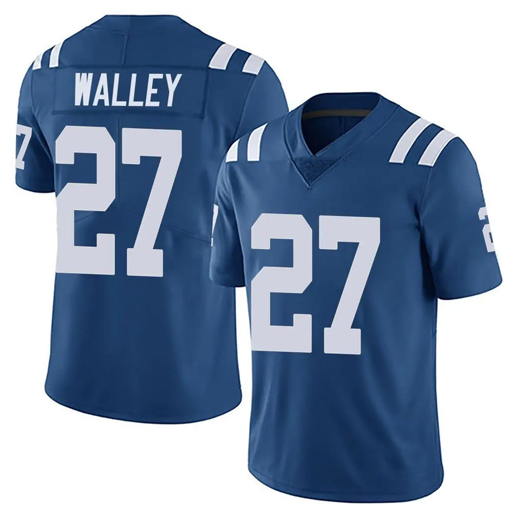 IN.Colts #27 Justin Walley Player Royal Limited Vapor Untouchable Home Game BALCE Stitched Jerseys