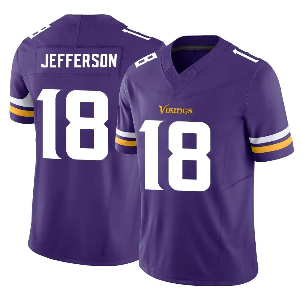 M.Vikings #18 Justin Jefferson Player Purple Limited Vapor F.U.S.E. Home Game BALCE Stitched Jerseys