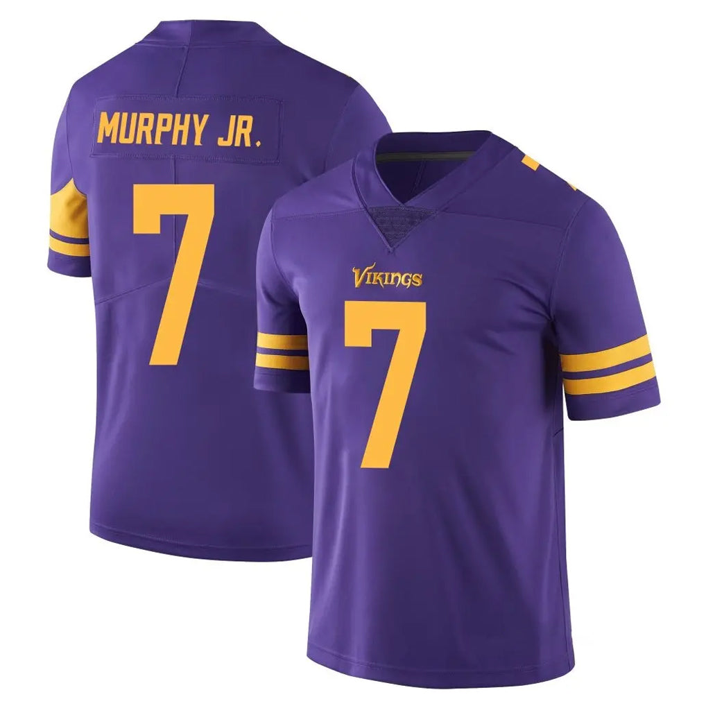 M.Vikings #7 Byron Murphy Jr. Player Purple Limited Color Rush Home Game BALCE Stitched Jerseys